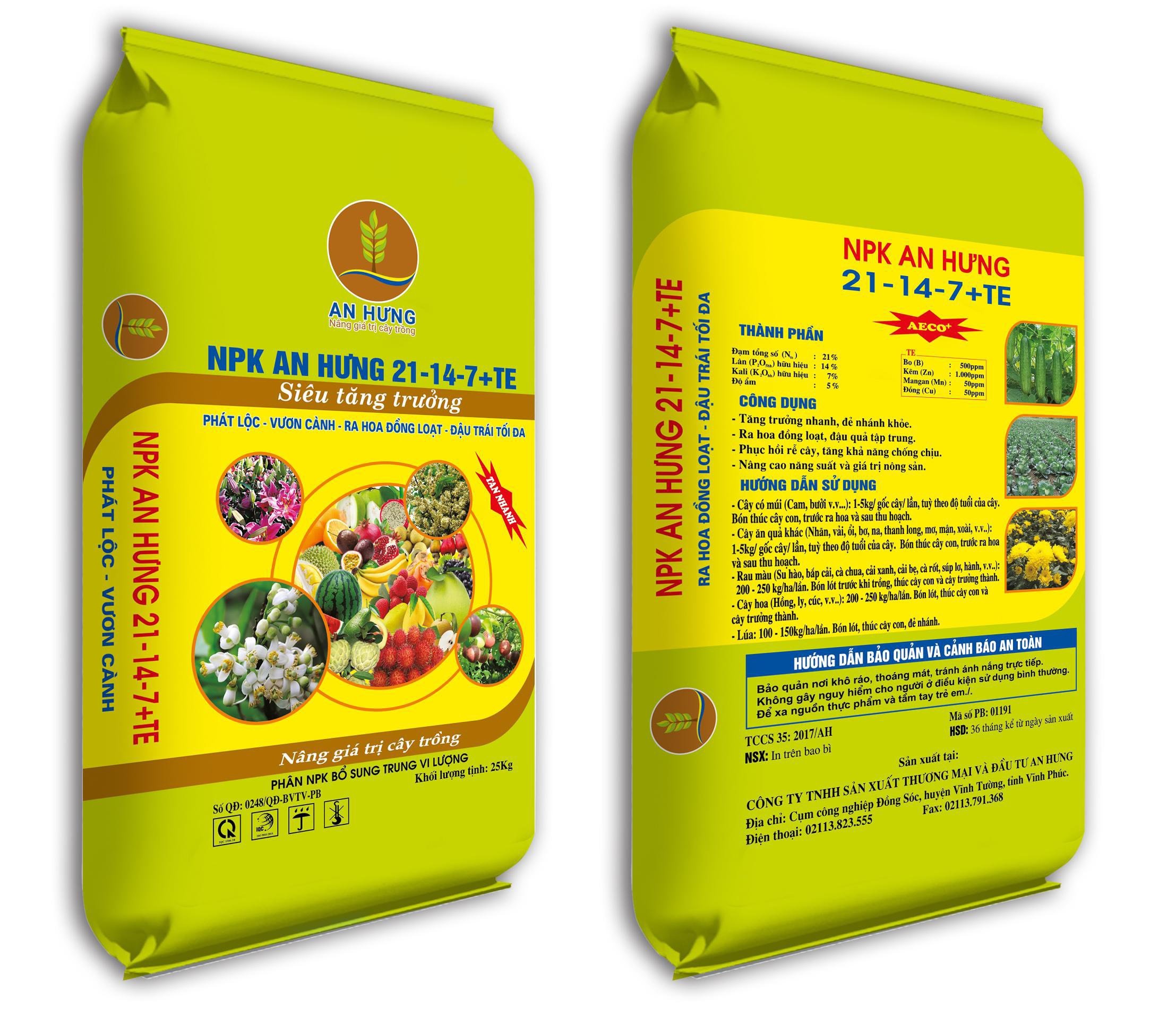 Phân bón NPK An Hưng
